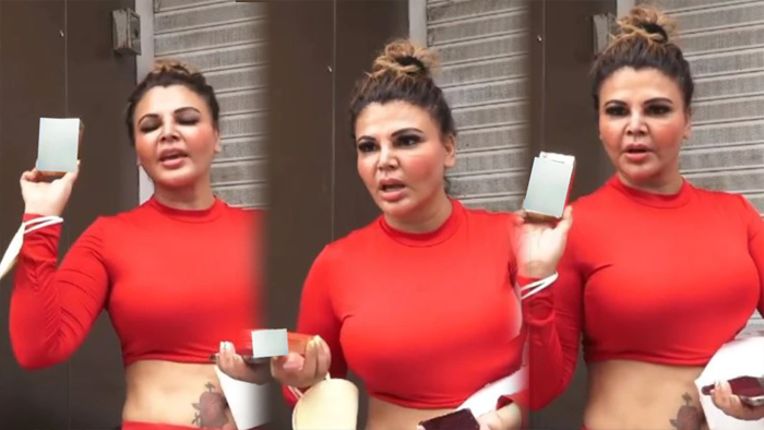 Rakhi Sawant promoting condom person asked how you use | Rakhi Sawant