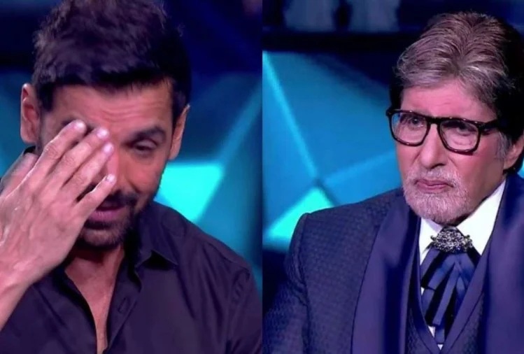 John Abraham Cried Front Amitabh Bachchan Actor Emotional Video ...